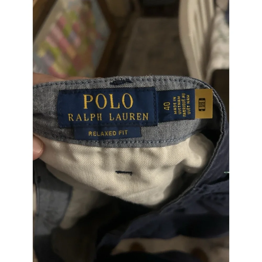 Polo Ralph Lauren Shorts Men's Size 40 Blue Classic Relaxed Fit 479‎